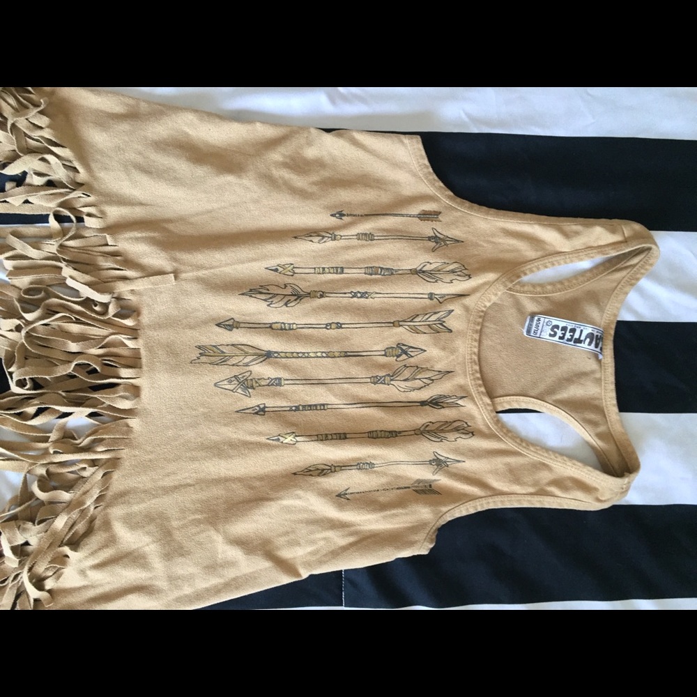 Brown crop top